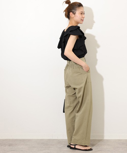 「JOURNAL STANDARD relume」 ノースリーブトップス FREE ブラック レディース_画像9