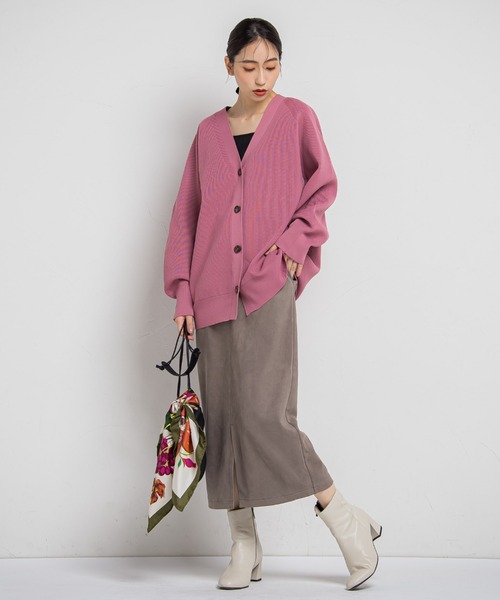 「Droite lautreamont」 ニットカーディガン M パープル レディース_画像6