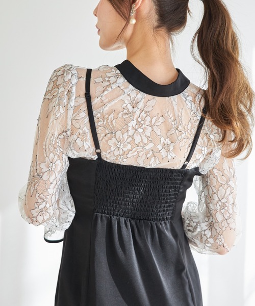 「tocco closet」 キャミソールワンピース M ブラック レディース_画像7