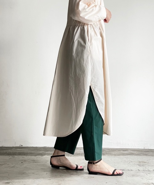 「COMMON WARE」 「HALHAM」スラックス L グリーン メンズ_画像6