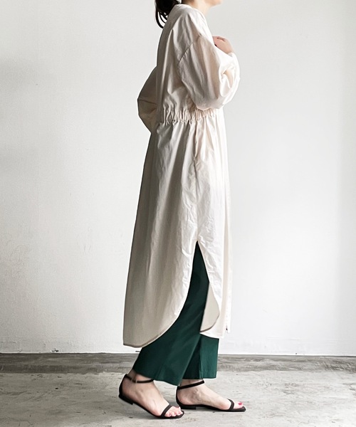 「COMMON WARE」 「HALHAM」スラックス L グリーン メンズ_画像7