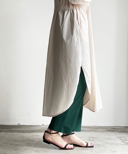 「COMMON WARE」 「HALHAM」スラックス L グリーン メンズ_画像9