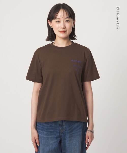 House on the Hill 半袖 Tシャツ ブラウン green label relaxing（グリーンレーベルリラクシング） tシャツ 半袖