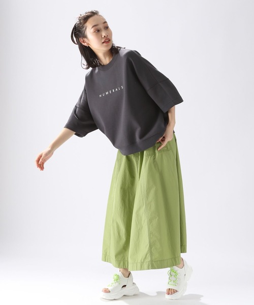 「NUMERALS」 半袖カットソー - グレー レディース_画像8