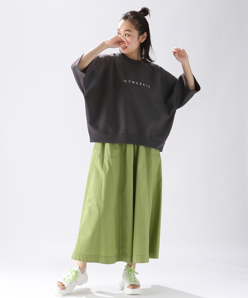 「NUMERALS」 半袖カットソー - グレー レディース_画像9