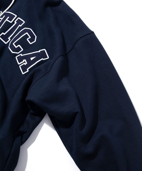 「NAUTICA」 プルオーバーパーカー LARGE グレー メンズ_画像4