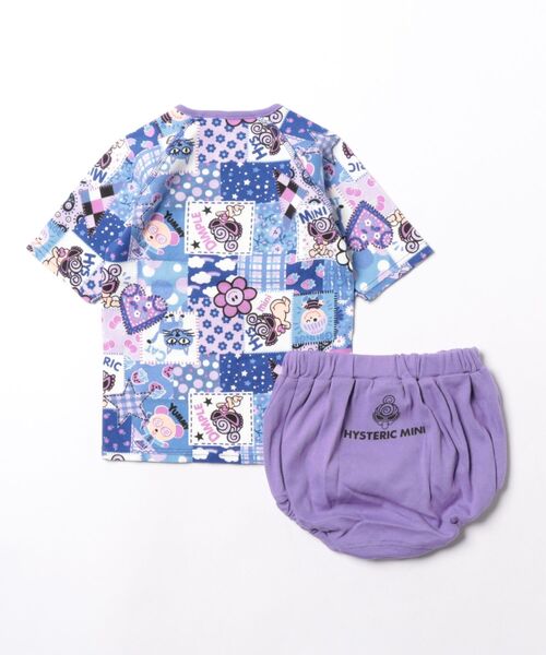 HYSTERIC MINI ベビー服セット5点セットプレイウェア HYSTERIC MINI（ヒステリックミニ） ベビー SCRAP PATCHWORK 総柄 短