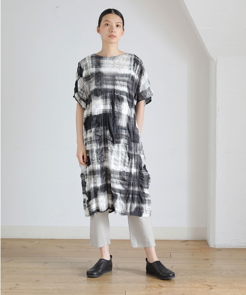 Plantation（プランテーション） 半袖ワンピース M size ブラック