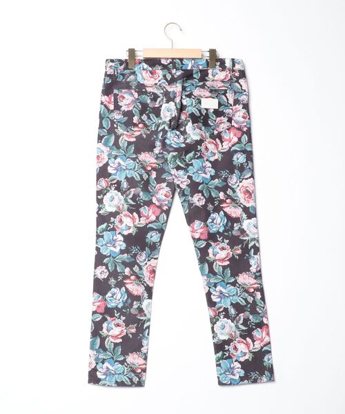 「JOYRICH」 花柄パンツ L ブラック レディース_画像2