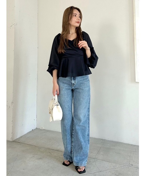 「FRAY I.D」 デニムパンツ 1 ライトブルー レディース_画像5