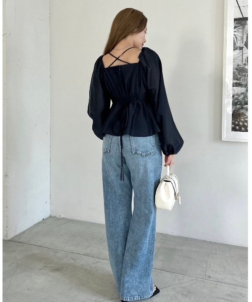 「FRAY I.D」 デニムパンツ 1 ライトブルー レディース_画像7
