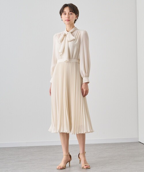 ANAYI アナイ ワンピース 36 ANAYI（アナイ） 長袖ワンピース 36 クリーム レディース : ZOZOTOWN