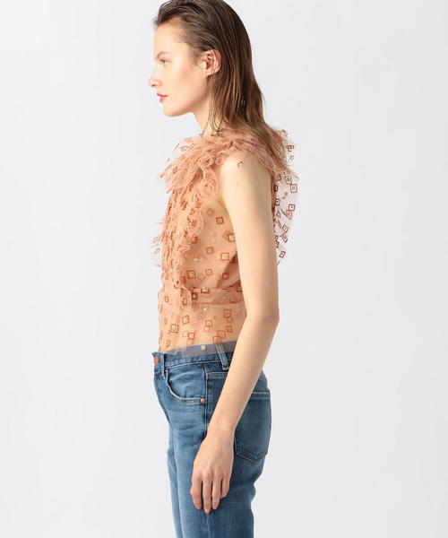 シャツ ブラウス RACHEL COMEY ALZA チュールノースリーブブラウス05