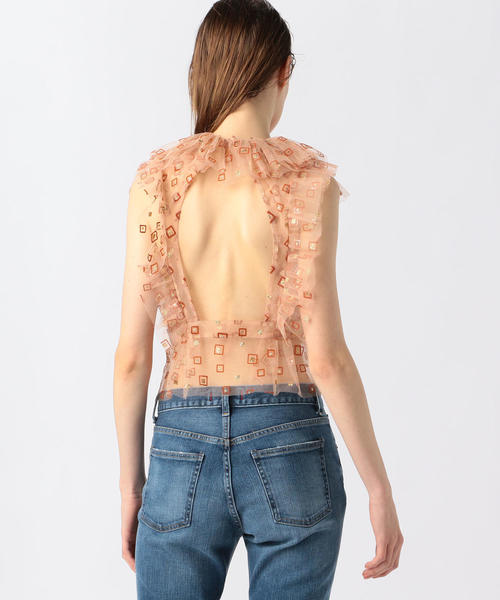 シャツ ブラウス RACHEL COMEY ALZA チュールノースリーブブラウス06