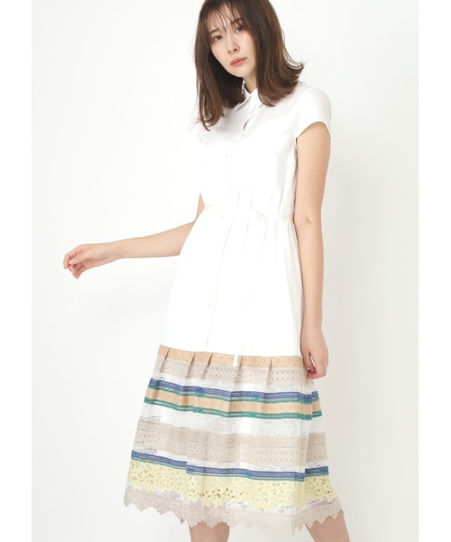 ワンピース ボーダーエンブロイダリーワンピース Zozotown Paypayモール店 通販 Paypayモール