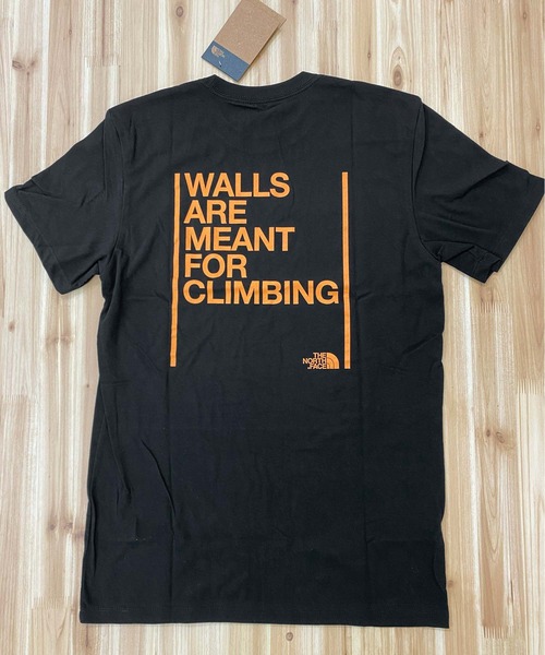 THE NORTH FACE tシャツ ウォールクライミング ロゴ バック