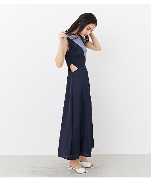 ワンピース サイドカットバイカラーフレアワンピース Zozotown Paypayモール店 通販 Paypayモール