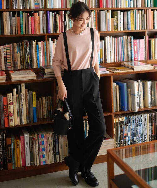 パンツ トリアセダブルクロス ワイドストレート レディース : ZOZOTOWN