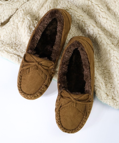 新品【BOS】ボス　モカシン デッキシューズ ソフトスエード　40（25cm） デッキシューズ 合成皮革/フェイクスウェードモカシンシューズ メンズ