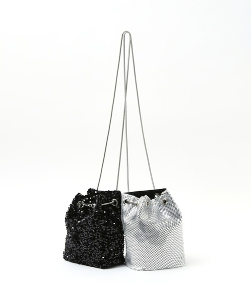 ショルダーバッグ バッグ SOEUR/メタルミニショルダーバッグ/スパンコールバッグ レディース