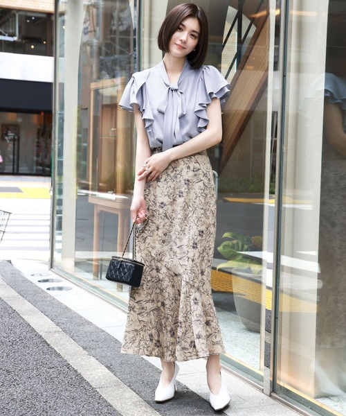 GIRL DRESS FOR NOW スカート 「La mieux」アンティーク調フラワー