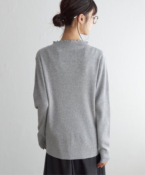 シーマリー cccmalie カシミアフリル襟ニット　グレー シーマリー cccmalie 美品 カシミヤ フリル襟ニット グレー 38 - メルカリ