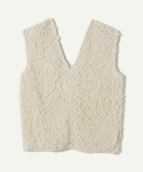 leinwande（ラインヴァンド） ニット セーター Pleats Shaggy Vest