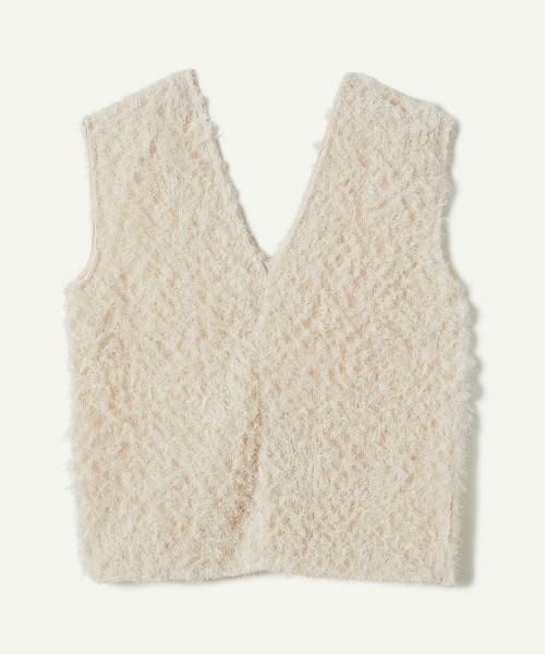 leinwande（ラインヴァンド） ニット セーター Pleats Shaggy Vest