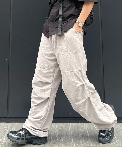 た*ご様 sams　sams choper　ナイロンパンツ SAMS MOTORCYCLE 「ST PANTS」 ナイロン トラックパンツ MASH UP