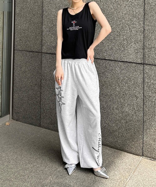 sedacle girl スウェットパンツ ジャージ モチーフプリントスウェット