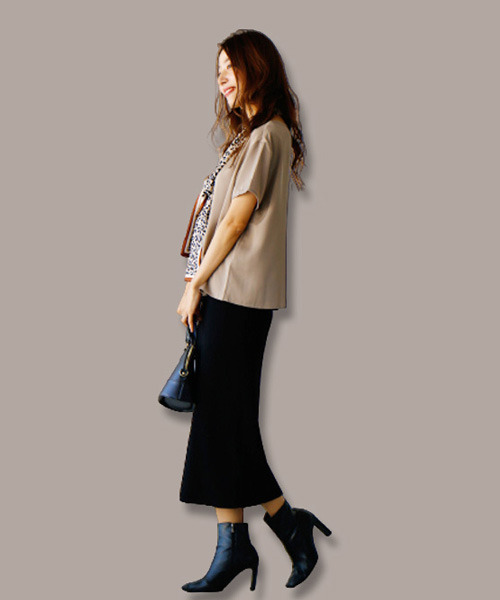 Ehre style ブラウス シャツ オフィスで着られるきちんとTシャツ