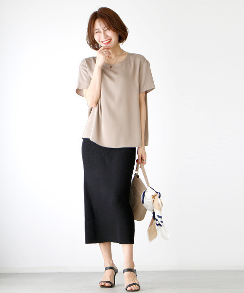 ブラウス シャツ オフィスで着られるきちんとTシャツ レディース Ehre style ブラウス シャツ オフィスで着られるきちんとTシャツ