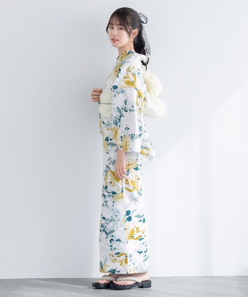 最終価格 SOUBIEN 浴衣 2点セット（浴衣＋帯） SOUBIEN 浴衣 セット レディース 浴衣セット 大人 F 帯 夏 2点