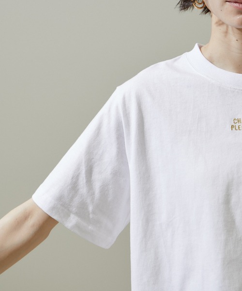 SALON adam et rope' tシャツ 「WEB限定」JANEエンブロイダリー