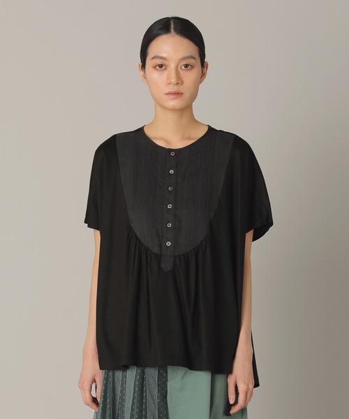 ZUCCa tシャツ ピンタックドッキング / Tシャツ S レディース