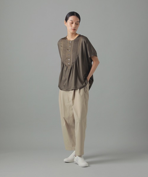 tシャツ ピンタックドッキング / Tシャツ / S レディース ZUCCa tシャツ ピンタックドッキング / Tシャツ S レディース
