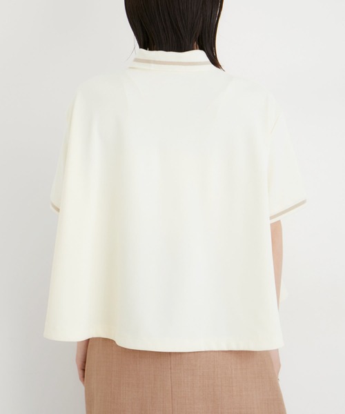 VIS（ビス） ポロシャツ ポロ 「洗える」裾フレアポロトップス