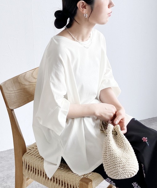 reca（レカ） tシャツ 「接触冷感」ドルマンスリーブワイドTシャツ