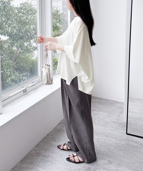 reca（レカ） tシャツ 「接触冷感」ドルマンスリーブワイドTシャツ