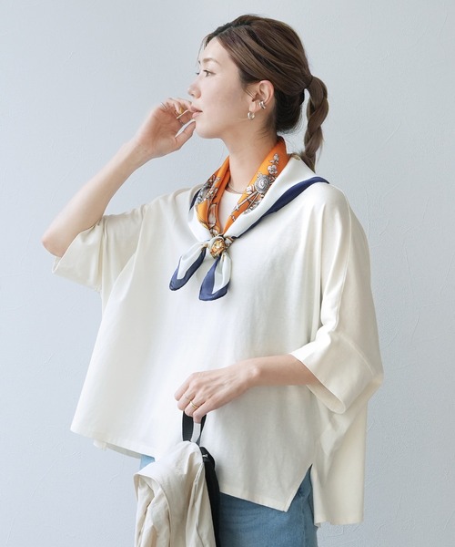 レア　レディーガガ　ステファニージャーマノッタ　半袖tシャツ フランス製 reca（レカ） tシャツ 「接触冷感」ドルマンスリーブワイドTシャツ
