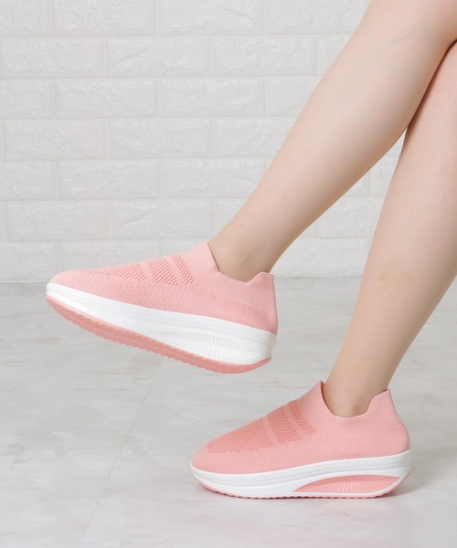 Lace Ladies（レースレディース） スニーカー ソリッドカラー 厚底