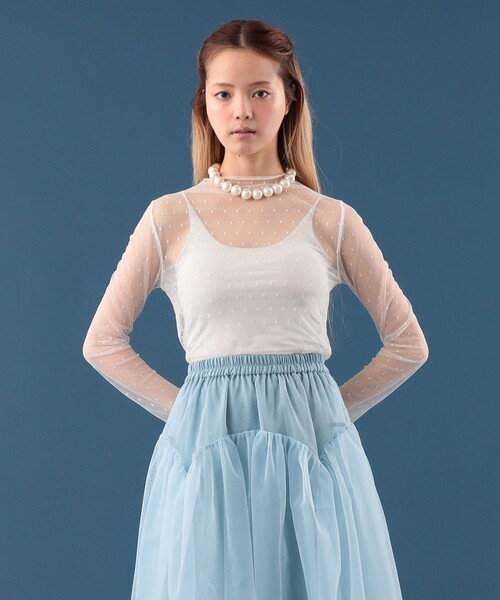 CAROLINA GLASER（カロリナ グレイサー） tシャツ ドットチュール