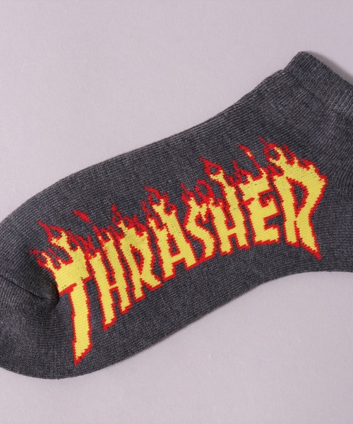 THRASHER（スラッシャー） 靴下 (LF)「THRASHER」「3足セット」ロゴ