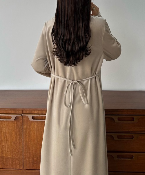 callautia（カラウティア） ワンピース バックリボンIラインベロア