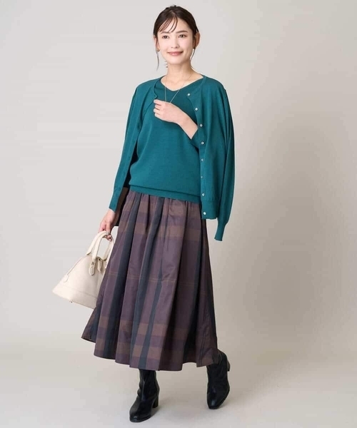 【関税込】DVF ★エレガントで毎日が特別に★イサドラスカート a.v.v スカート 「雑誌InRed(宝島社)11月号掲載」ビックチェック