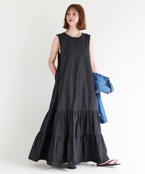 B.C STOCK ワンピース 「ZOZO限定」ノースリーブティアード