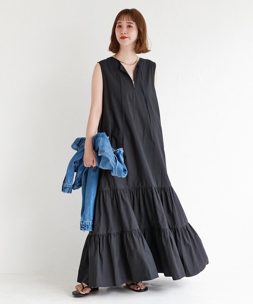 B.C STOCK ワンピース 「ZOZO限定」ノースリーブティアード