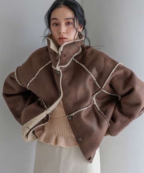 ※購入不可 セール】ムートンボアブルゾン 133584（ブルゾン）｜LOWRYS FARM