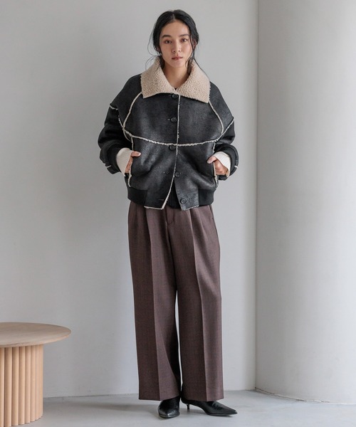 LOWRYS FARM（ローリーズファーム） ブルゾン アウター ムートンボア