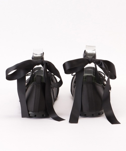 【新品未使用】フェイクレザー ストラップ バレエシューズ　パンプス CLEA パンプス ストラップギャザーバレエシューズ/パンプス